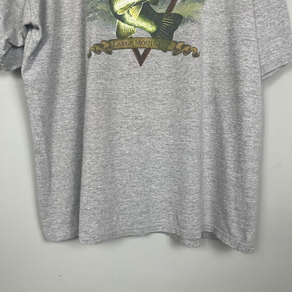 TSI Large Mouth Bass Timber Ridge Fish Short Sleeve T Shirt Mens Sz. XXL - Picture 4 of 8